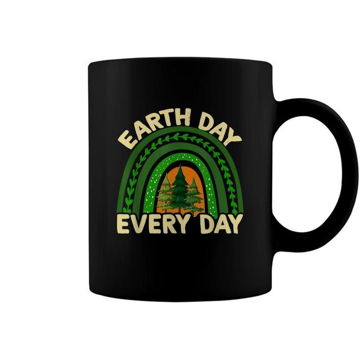 Earth Day Everyday Rainbow Pine Tree Earth Day Earth Day  Coffee Mug