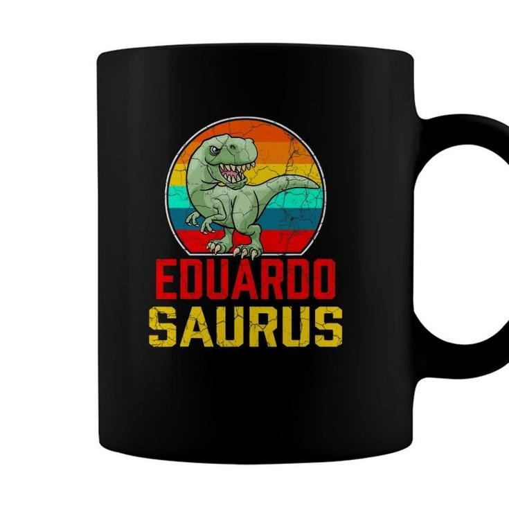 Eduardo Saurus Family Reunion Last Name Team Funny Custom Coffee Mug