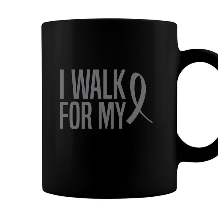 End Parkinsons Awareness I Walk For My Ribbon Coffee Mug
