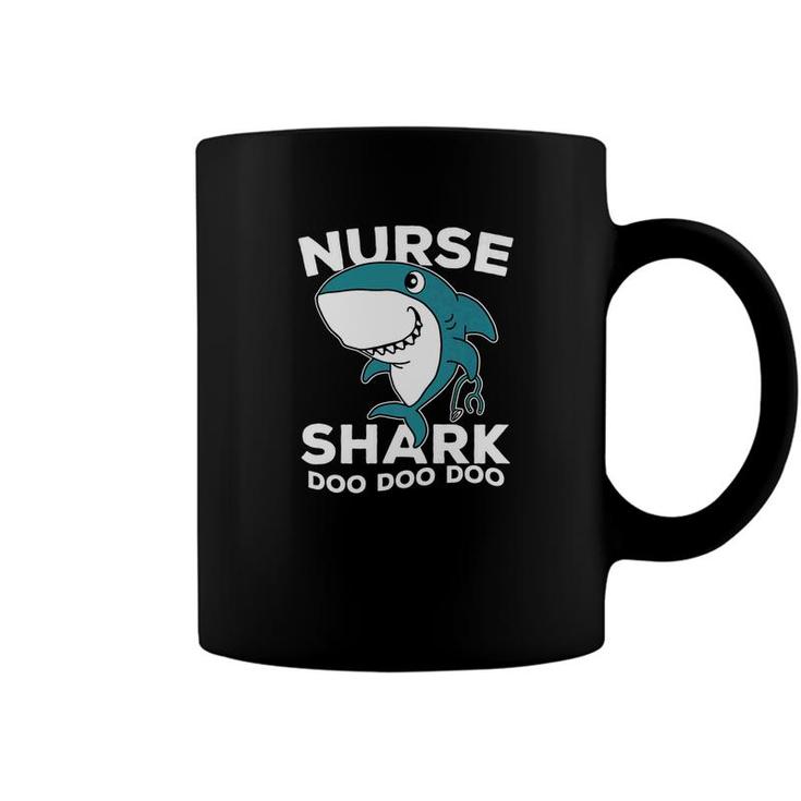 Fathers Day Nurse Shark Scrubs Dad Men Hospital Coffee Mug