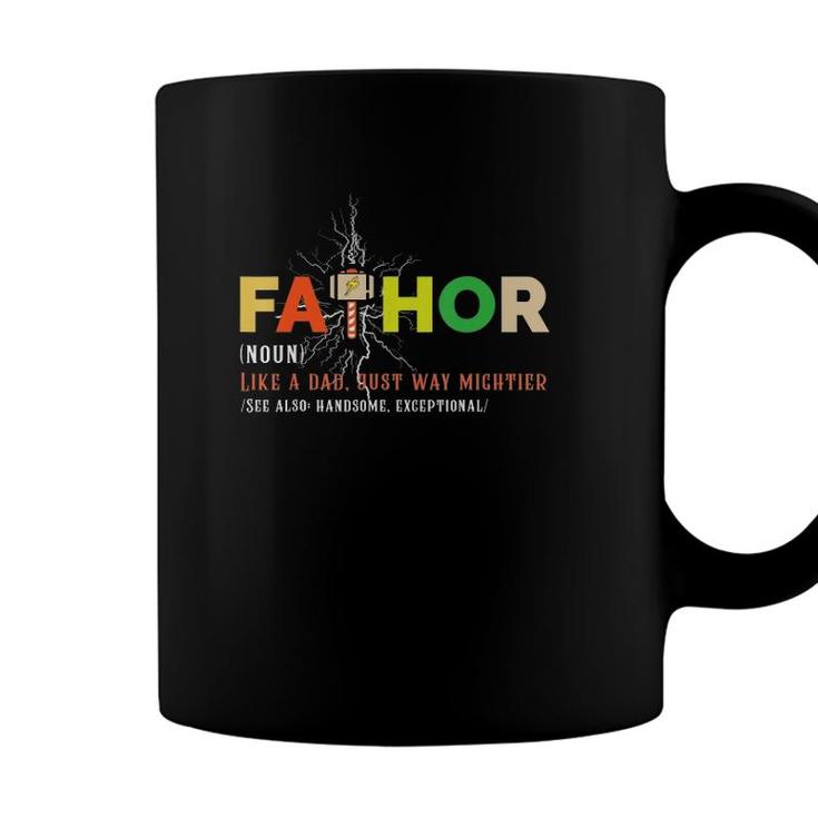 Fathor Funny Fathers Day Dad Gift Fat Hor  Coffee Mug