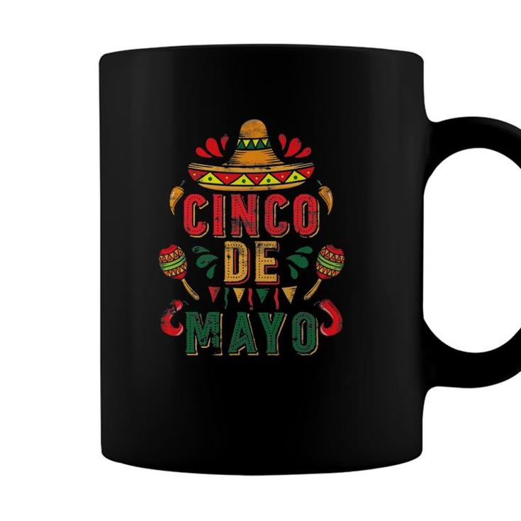 Fiesta Mexico Sombrero Cinco De Mayo Coffee Mug