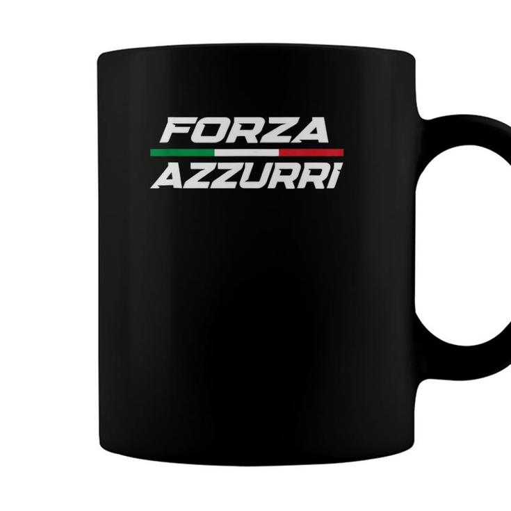 Forza Azzurri Italy Soccer Italia Flag Italian Football  Coffee Mug