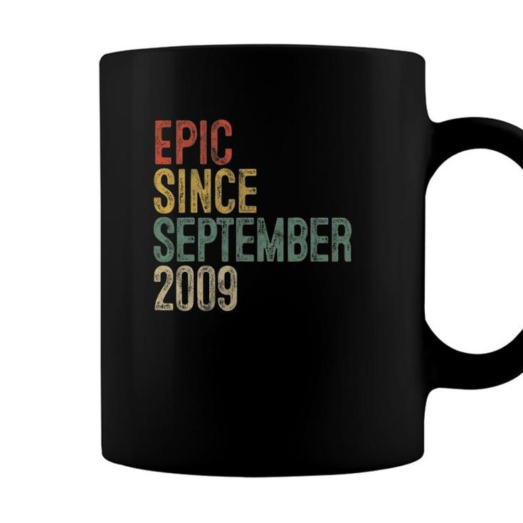 Fun Epic Since September 2009 13Th Birthday Gift 13 Years Old Coffee Mug