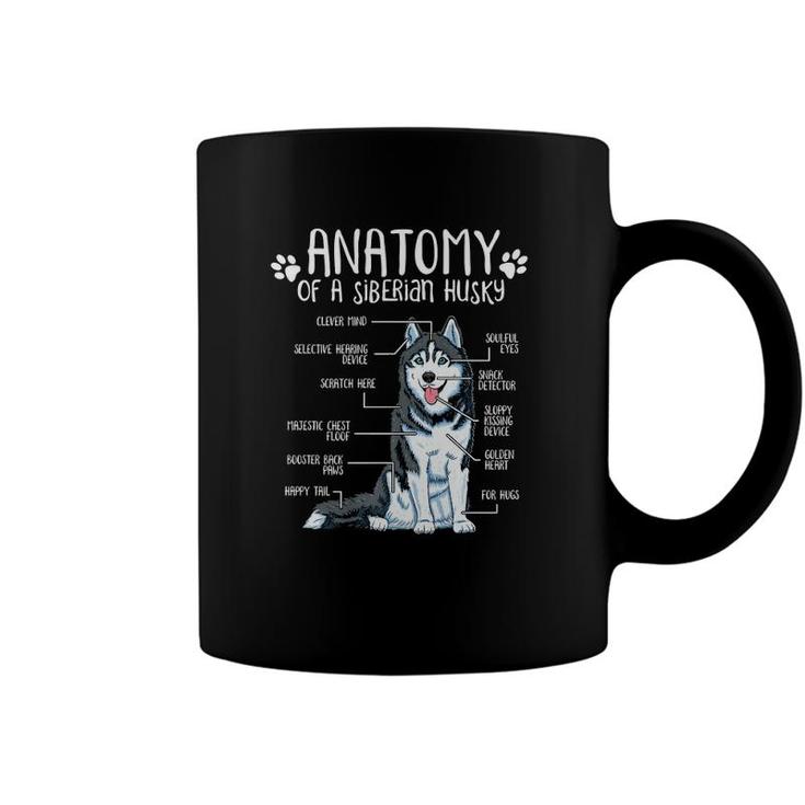 Funny Anatomy Siberian Husky Dog Lover  Coffee Mug