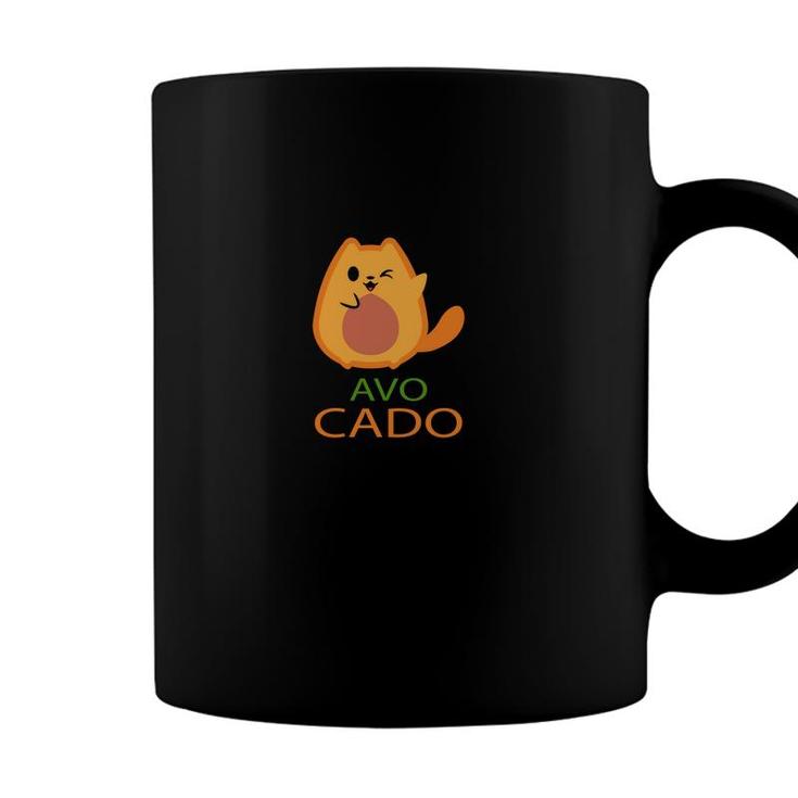 Funny Avocado Cute Cat Animal Gift For Animal Lover Coffee Mug