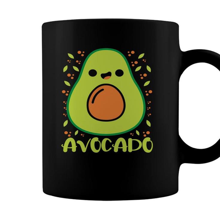 Funny Avocado Happy Avocado Green Color Coffee Mug