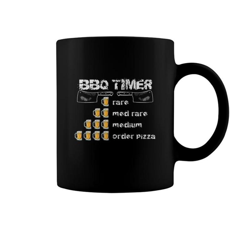 Funny Bbq Gag Bbq Timer Beer Drinker Mens Humor Dad Joke Coffee Mug