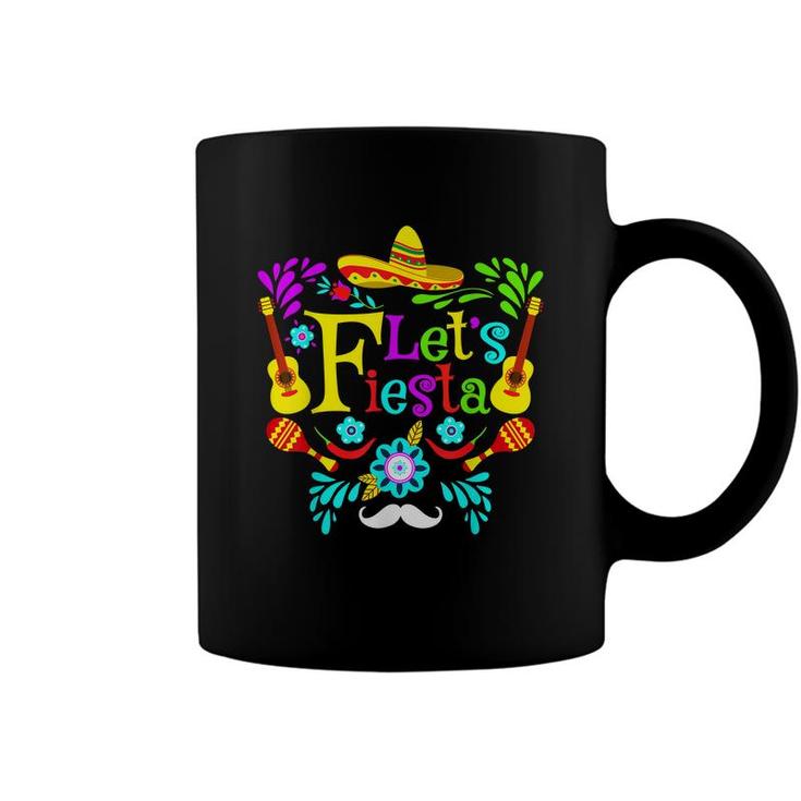 Funny Cinco De Mayo Party Lets Fiesta Mexican Fiesta Party  Coffee Mug