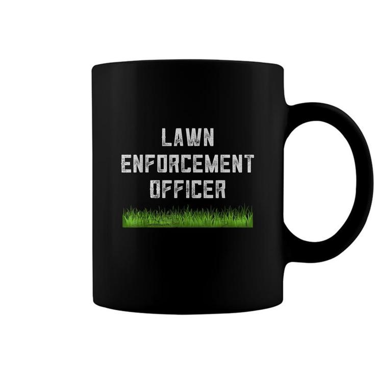 Funny Dad Gifts From Son Lawn Enforcement Officer Dad Joke  Coffee Mug