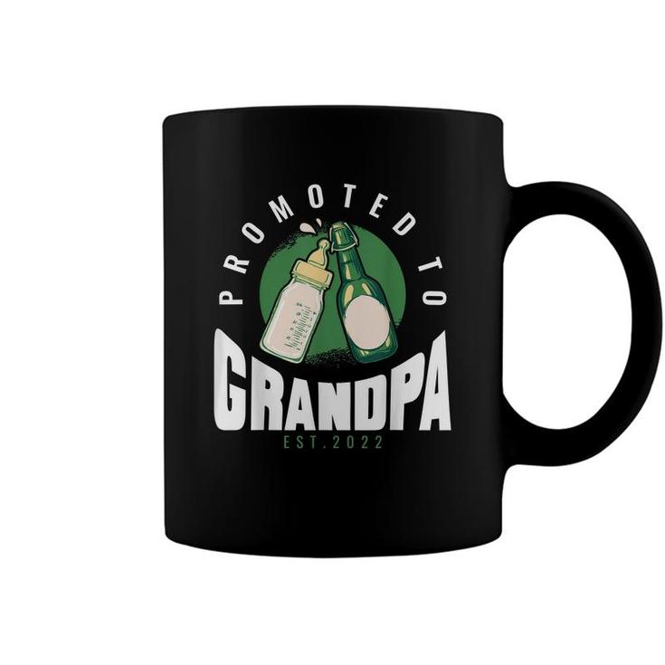Funny Grandpa Promoted To Grandpa 2022  Coffee Mug