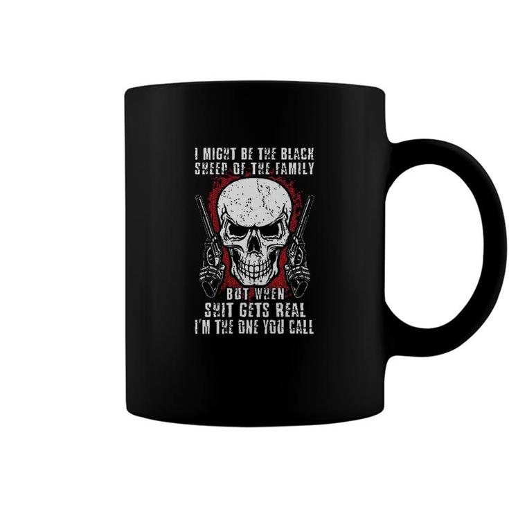  Funny Letter Skull I Might Be The Black Sheep Of The Family Coffee Mug
