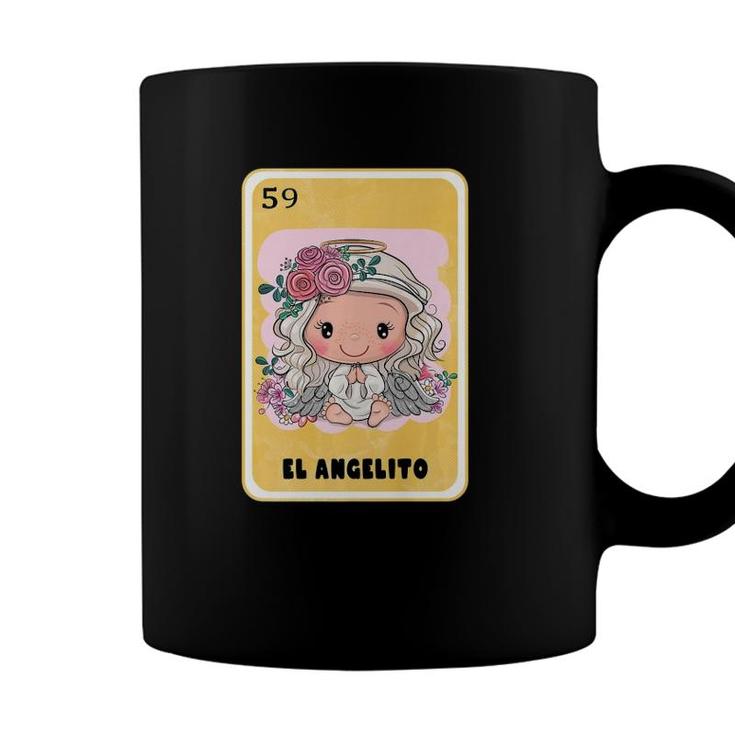 Funny Mexican Lottery Bingo Mexican Gifts El Angelito  Coffee Mug