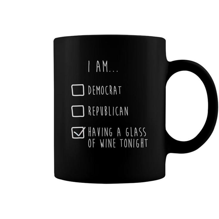 Funny Politics Democrat Republican Wine Coffee Mug