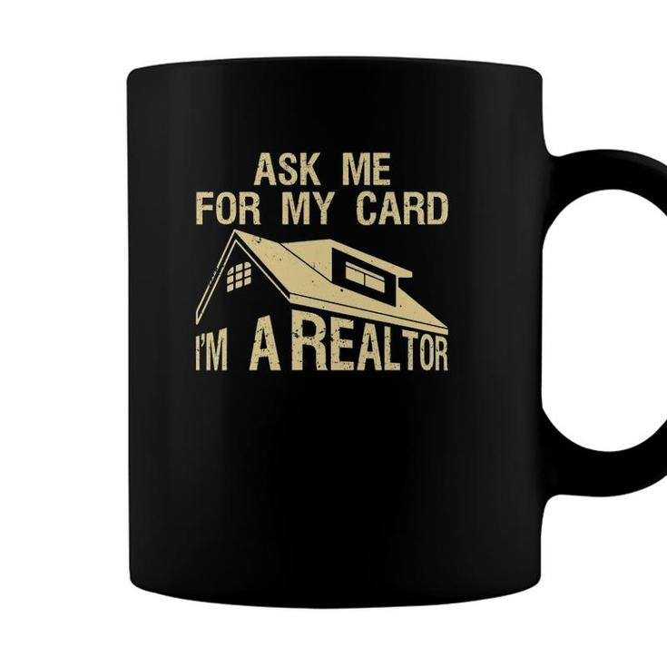 Funny Realtor Art Men Women Real Estate Agent Realtor Card Coffee Mug