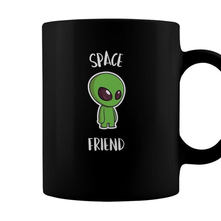 Funny Retro 90S Japanese Kawaii Alien Space Friend Cartoon Coffee Mug