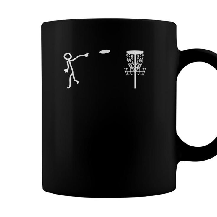 Funny Stickman Disc Golf Player Sports Lover Coffee Mug