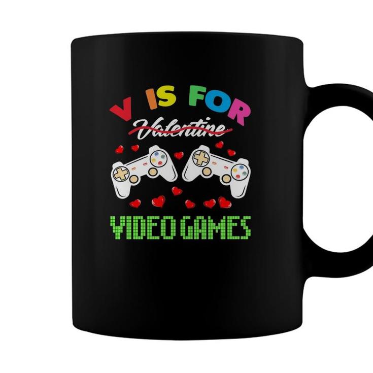Funny Video Games Lover Valentine Day S For Kids Boys Coffee Mug