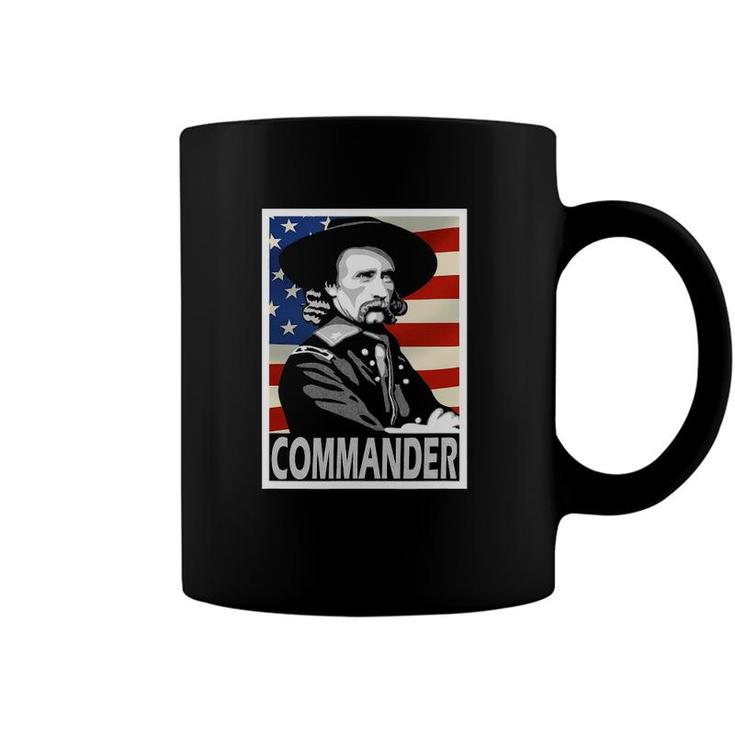 George Armstrong Custer Commander Poster Style Coffee Mug