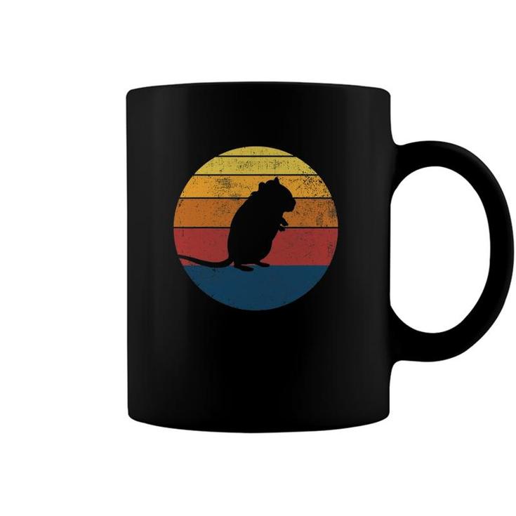 Gerbil Vintage Retro Gerbil Silhouette Coffee Mug