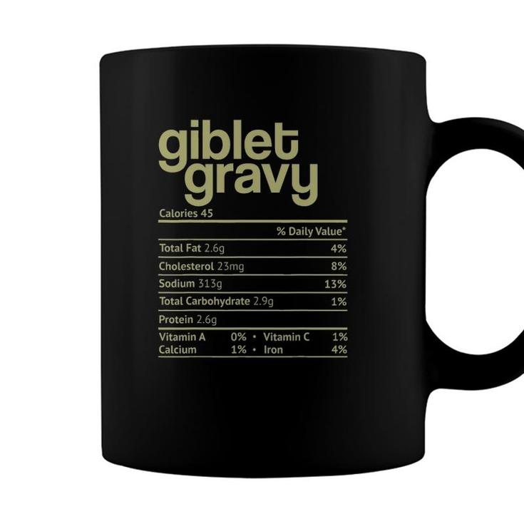 Giblet Gravy Nutrition Facts Funny Thanksgiving Christmas Coffee Mug