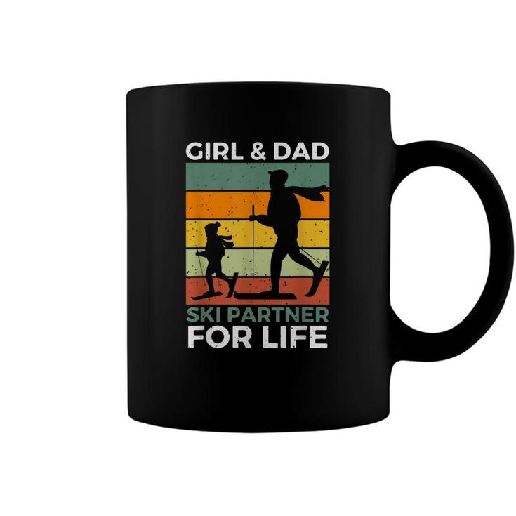 Girl And Dad Ski Partner For Life Daughter Kids Matching  Coffee Mug
