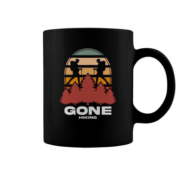 Gone Hiking Explore Travel Lover Vintage Great Coffee Mug