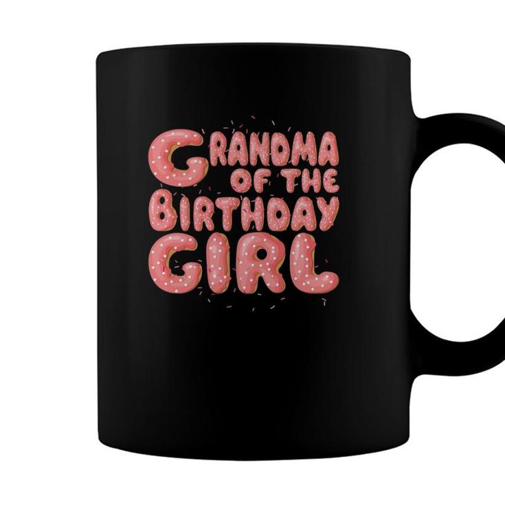 Grandma Of The Birthday Girl Donut Family Matching Party Coffee Mug