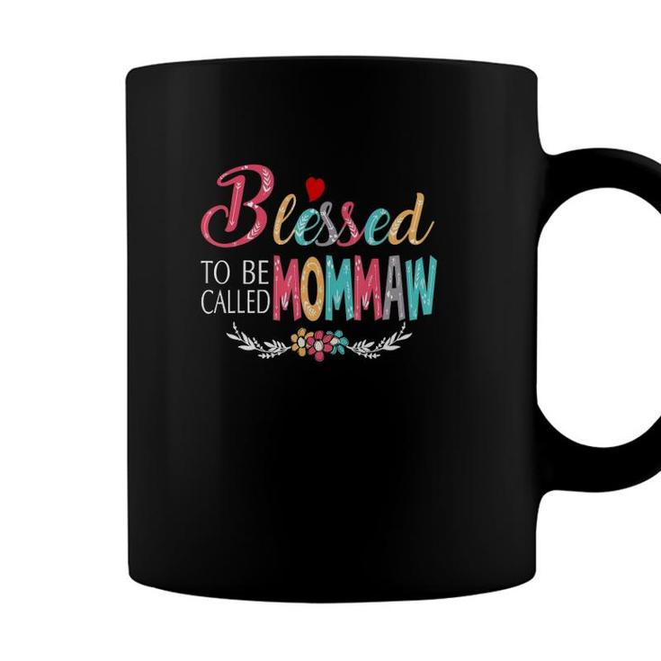 Grandma Tee - Blessed To Be Called Mommaw Colorful Art Coffee Mug