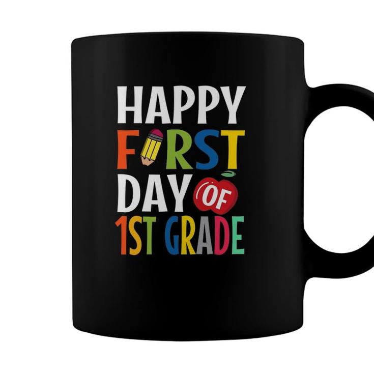 Happy First Day Of 1St Grade School Teacher Student Coffee Mug