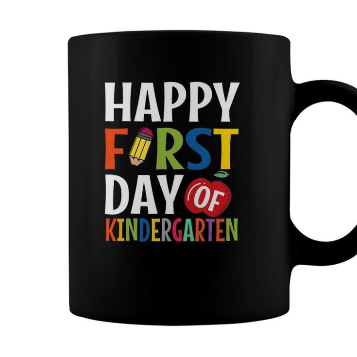 Happy First Day Of Kindergarten School Teacher Student Coffee Mug