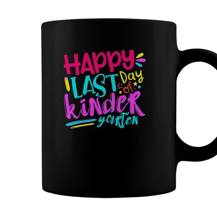Happy Last Day Of Kindergarten Teacher Student Boy Girl Kids Coffee Mug