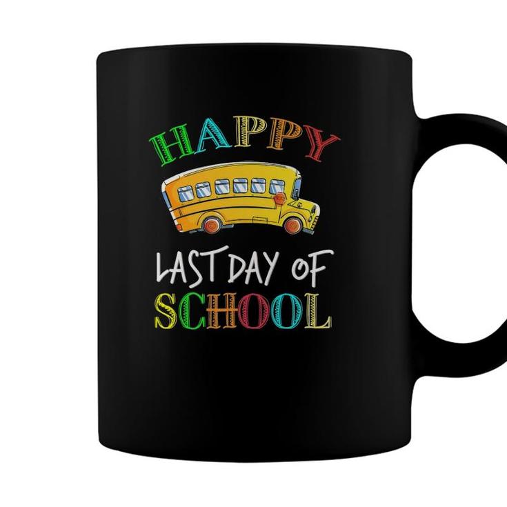Happy Last Day Of School Bus Driver Student Teacher Summer Coffee Mug
