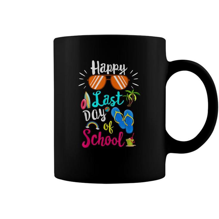 Happy Last Day Of School Funny Teacher Hello Summer Kids  Coffee Mug