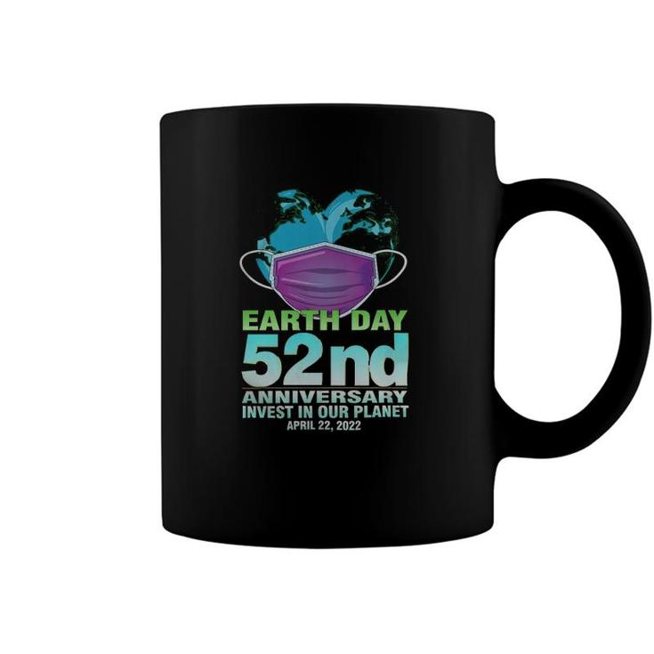 Heart Shape Earth With Mask Earth Day Coffee Mug