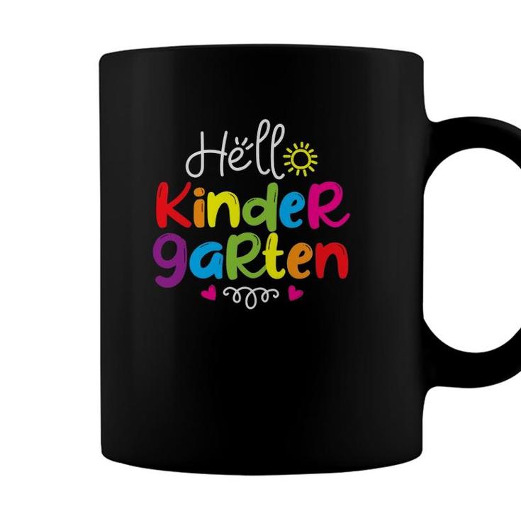 Hello Kindergarten  Back To School Teacher Student Gift Coffee Mug