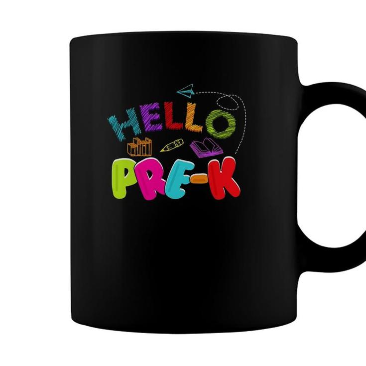 Hello Pre-K Back To School Teacher Student Funny Kids Gift Coffee Mug