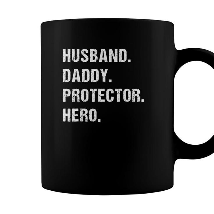 Husband Daddy Protector Hero Gift For Dad Christmas Birthday Coffee Mug