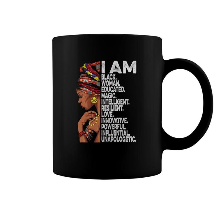 I Am Black Woman Educated Black History Month Black Girl Coffee Mug