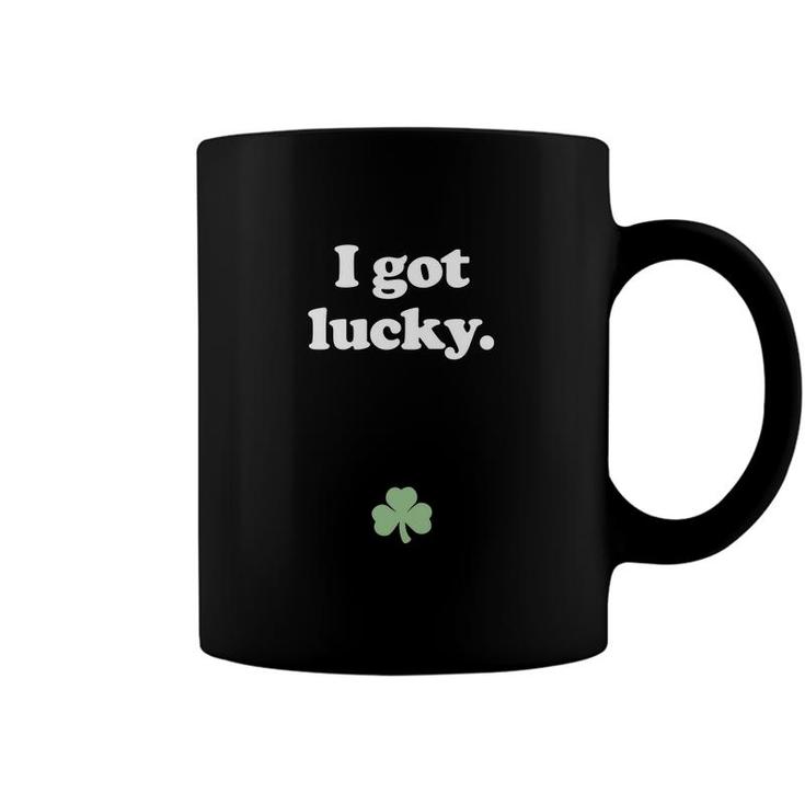 I Got Lucky Funny Pregnant St Patricks Day Coffee Mug