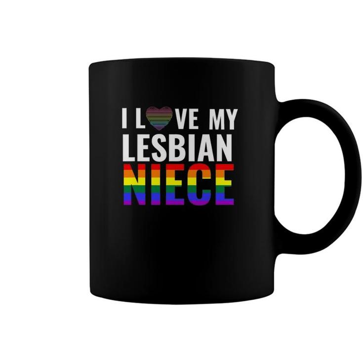 I Love My Lesbian Niece Lgbt Gay Pride Month Lesbian Unisex Coffee Mug