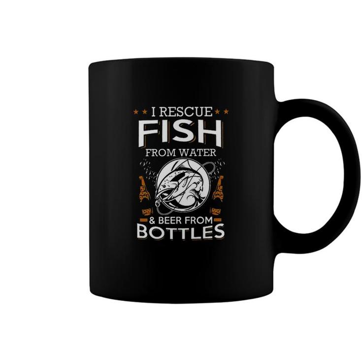 I Rescue Fish From Water Beer From Bottles New Coffee Mug