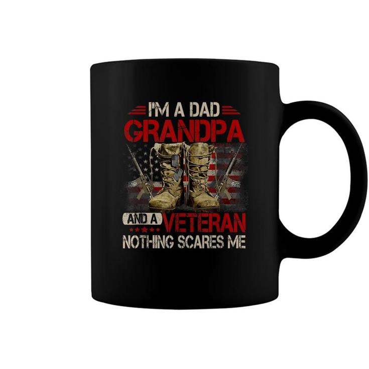 Im A Dad Grandpa And A Veteran American Flag Gists For Dad  Coffee Mug