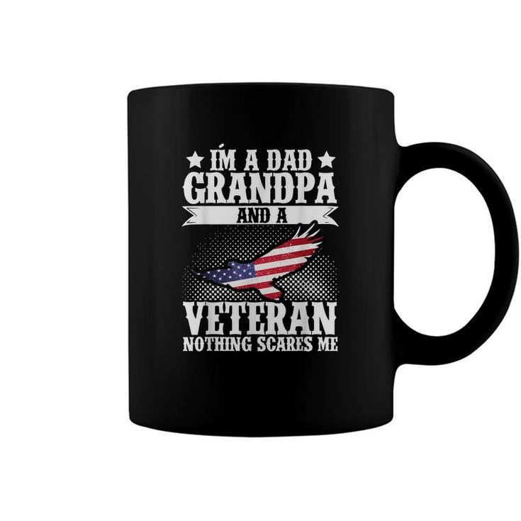 Im A Dad Grandpa And A Veteran Us Flag Veterans Day  Coffee Mug