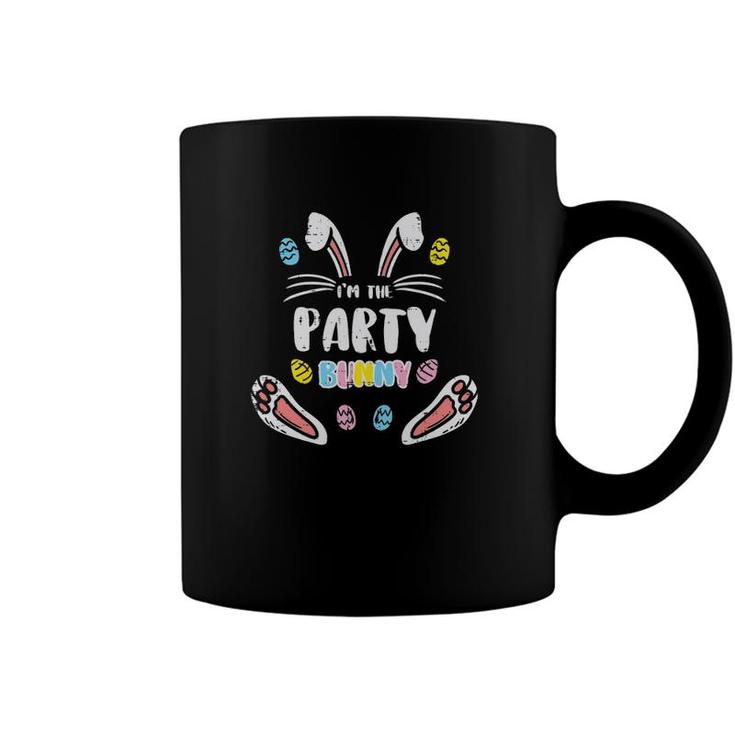 Im The Party Bunny Funny Easter Matching Men Women Coffee Mug
