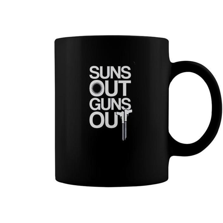 Impression Gift Suns Out Guns Out Letters Coffee Mug