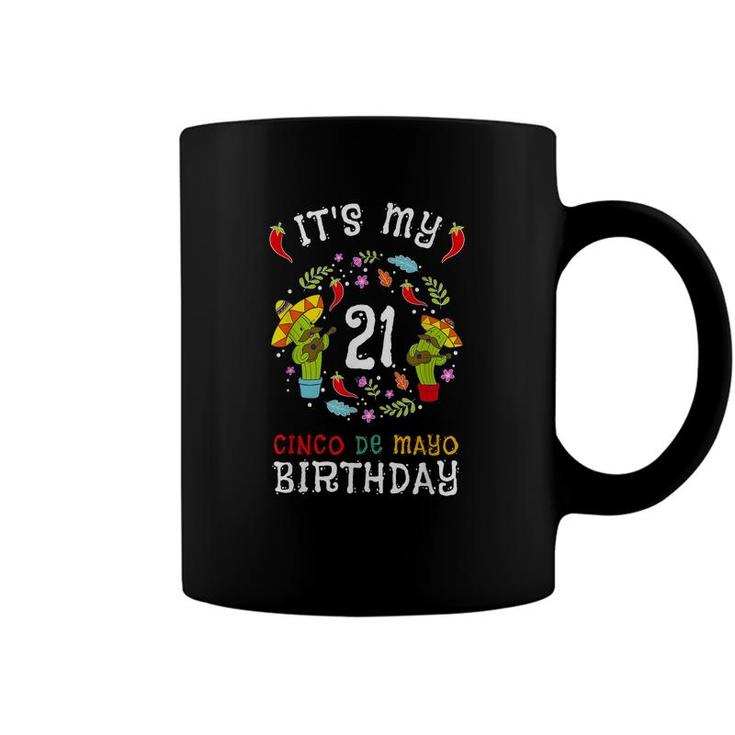 Its My 21St Birthday Cinco De Mayo  Kid Men 5 De Mayo  Coffee Mug