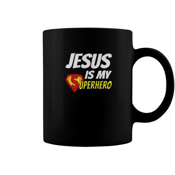 Jesus Is My Superhero Christianity Religion God Coffee Mug