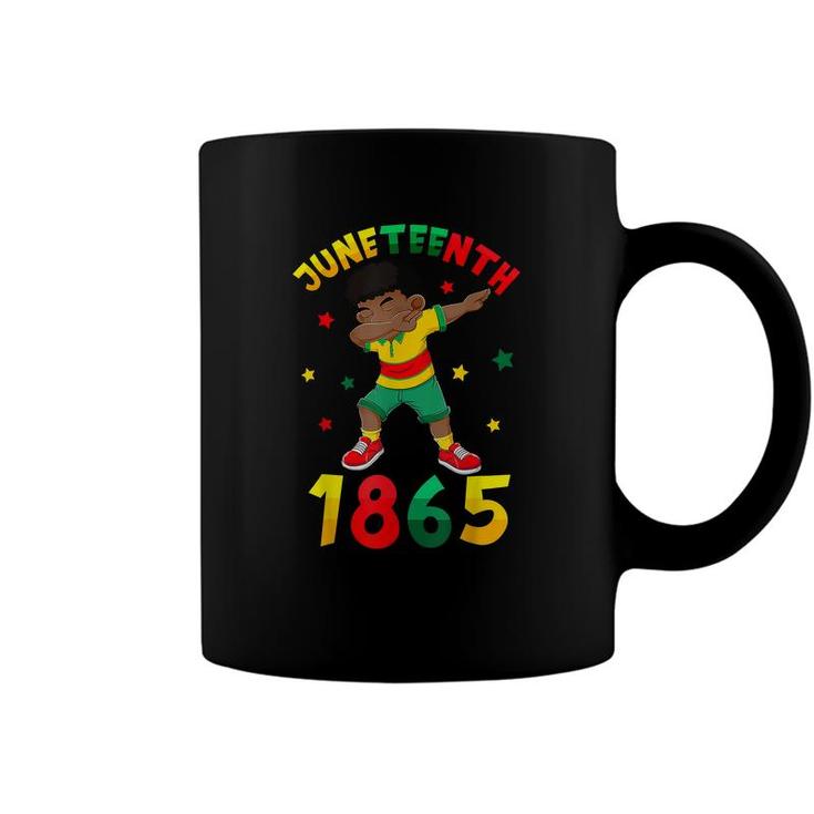 Juneteenth 1865 Dabbing Black King Boys Kids Toddlers   Coffee Mug