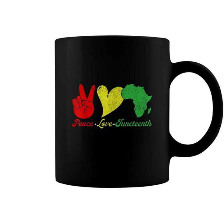 Juneteenth For Men Women Kids Peace Love  Coffee Mug